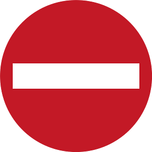 No entry sign in Philippines