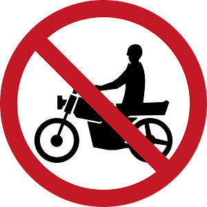 No motorcycles sign in Philippines