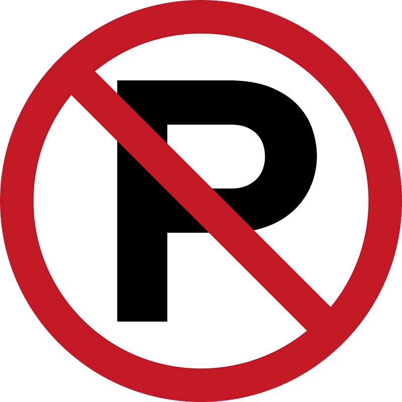 No parking sign in Philippines