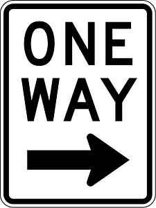 One-waystreet sign in Philippines