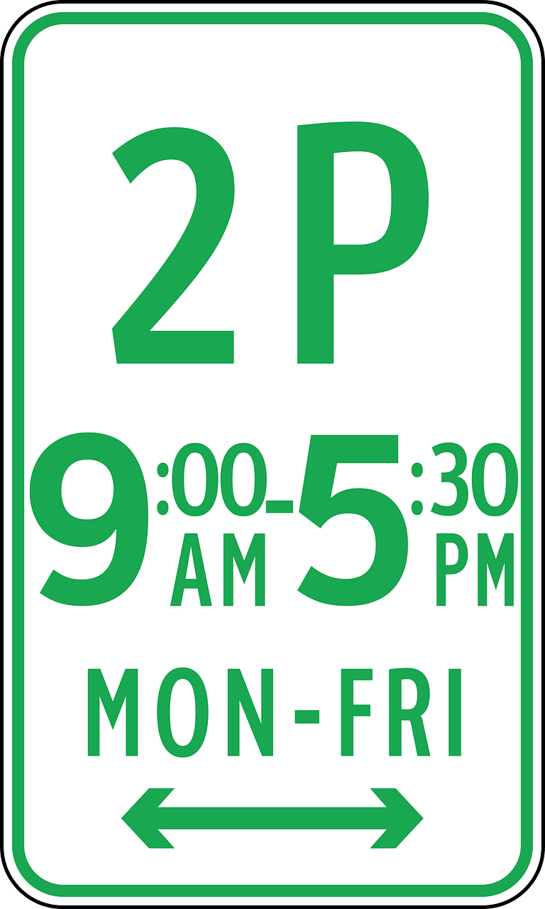 Parking zone sign in Philippines