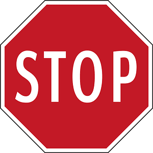 Stop sign in Philippines