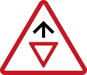 Yield/Give Way sign ahead sign in Philippines