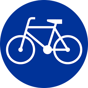 Bicycles only sign in Poland