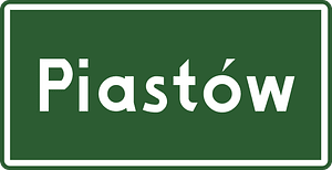 Entrance to locality sign in Poland