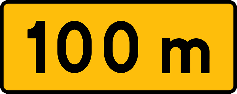 Give Way ahead sign in Poland