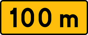 Give Way ahead sign in Poland