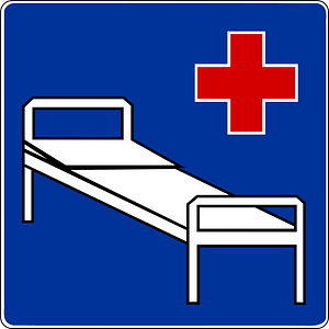 Hospital sign in Poland