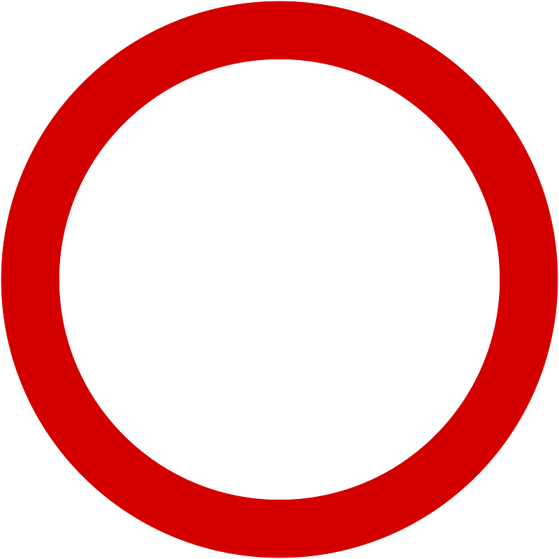 No vehicles sign in Poland