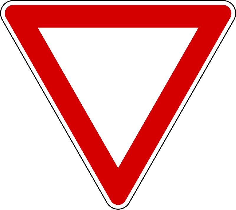 Give Way / Yield sign in Slovenia