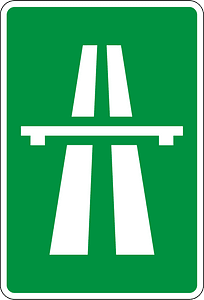 Motorway sign in Slovenia