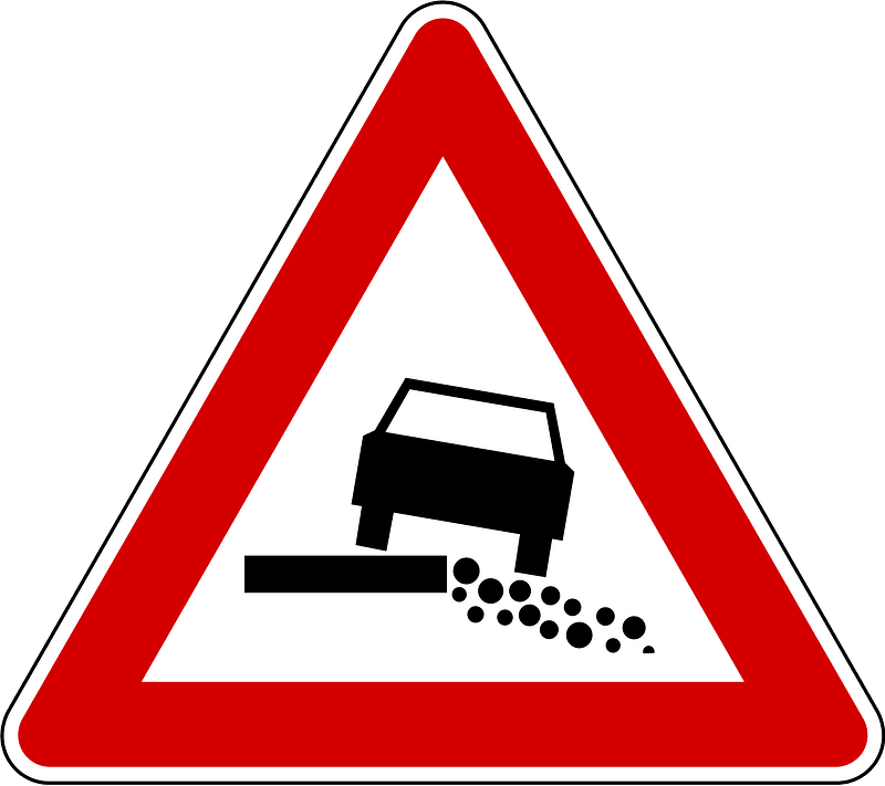 Soft verges sign in Slovenia