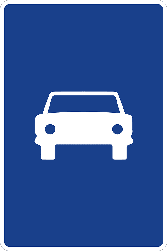 Expressway sign in Spain