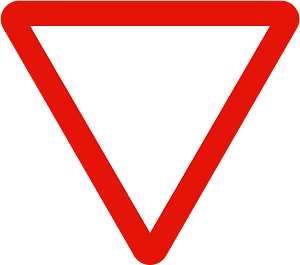 Give Way / Yield sign in Spain