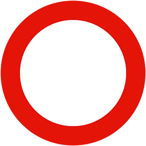 No vehicles sign in Spain
