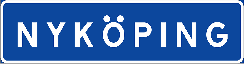 Entrance to locality sign in Sweden