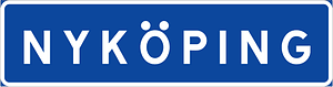 Entrance to locality sign in Sweden