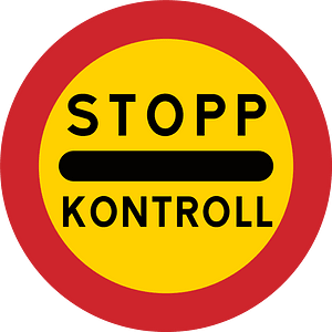 Other Control sign in Sweden