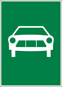 Expressway sign in Switzerland