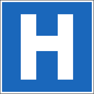 Hospital sign in Switzerland