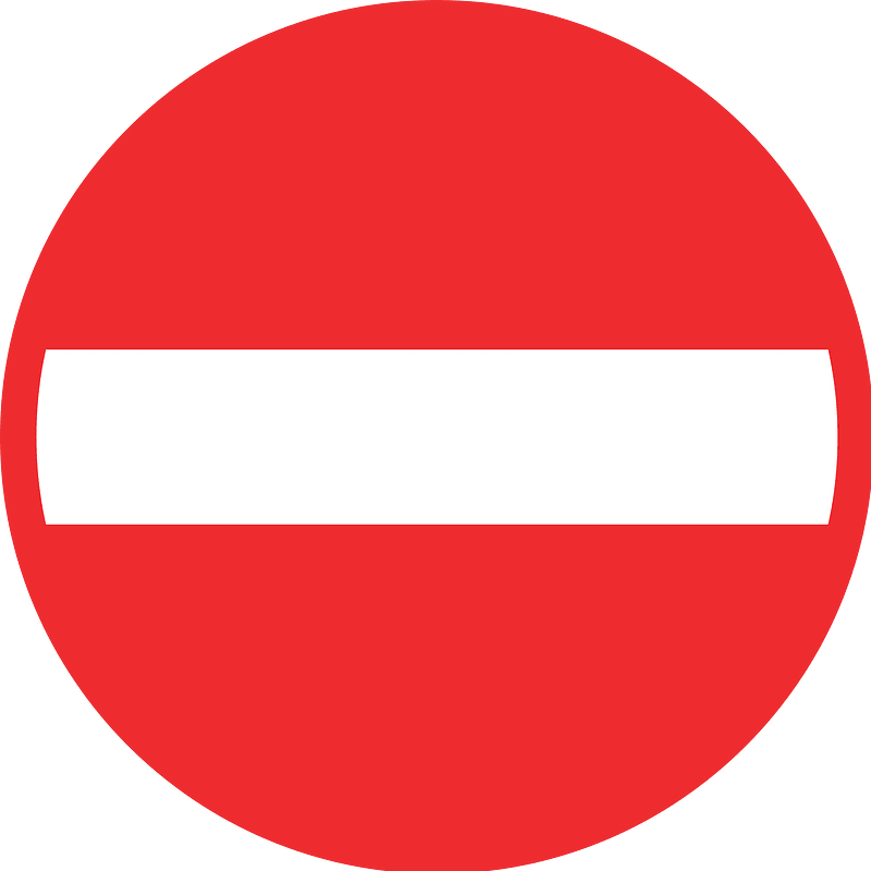 No entry sign in Switzerland