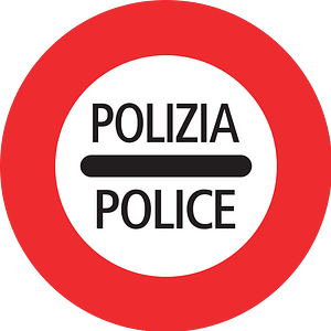 Police sign in Switzerland