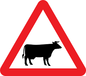 Domestic animals sign in UK