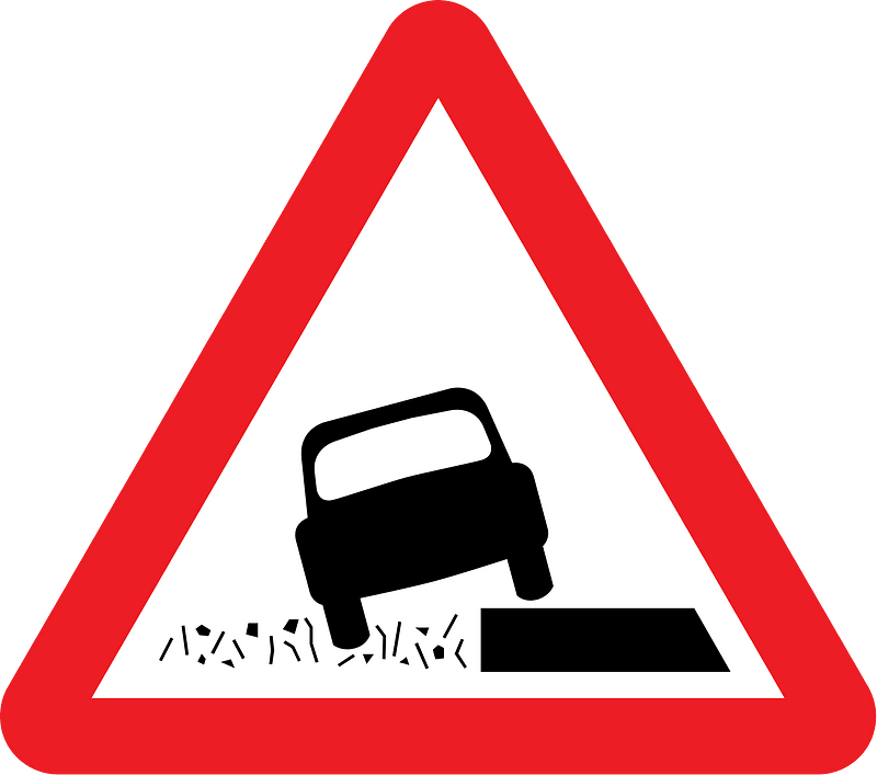Soft verges sign in UK