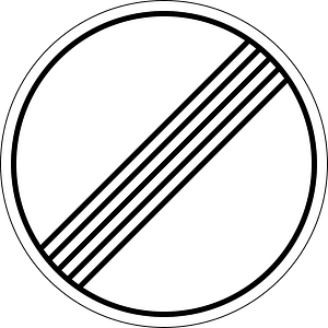 End of all restrictions sign in Ukraine