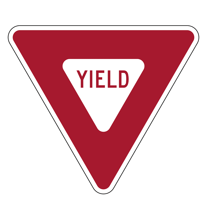 Yield / Give Way sign in United States