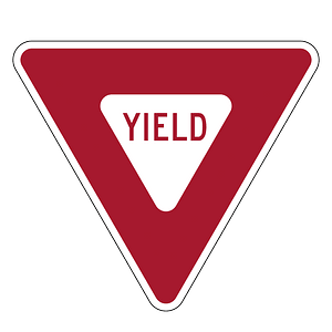 Yield / Give Way sign in United States