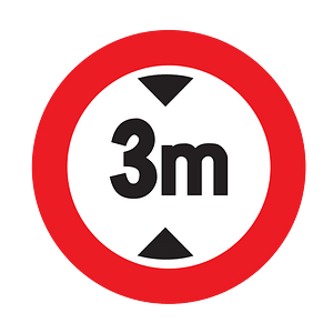 Maximum height sign in Uruguay