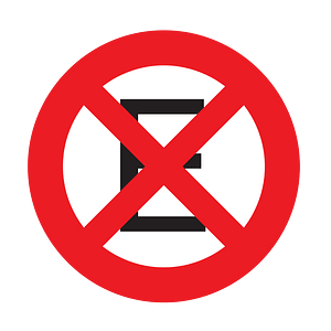 No stopping sign in Uruguay