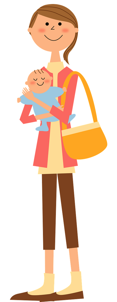 Mother is Holding a Baby