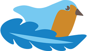 Birds and plumelets logo 