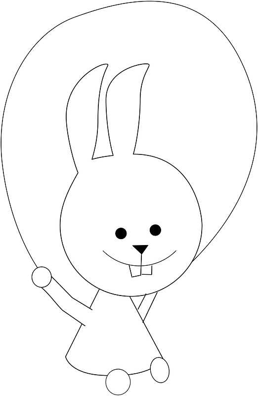 Bunny with jump rope
