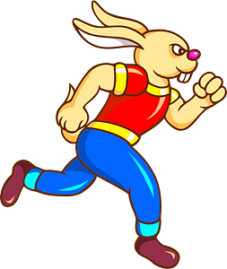 Running rabbit 