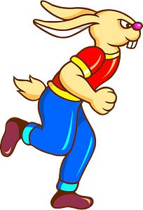 Running rabbit 