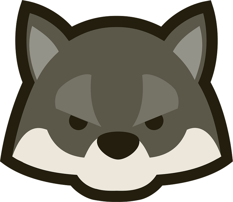 Wolf logo mascot 