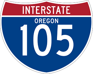 Interstate 105 Oregon sign