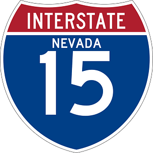 Interstate 15 Nevada sign