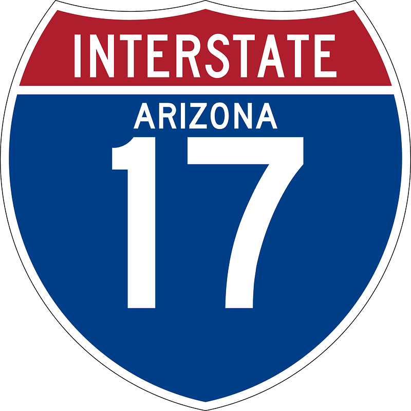Interstate 17 Arizona sign