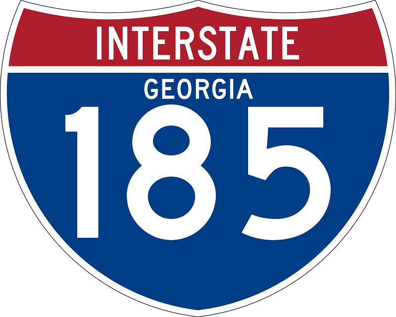 Interstate 185 Georgia sign