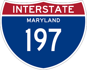 Interstate 197 Maryland sign