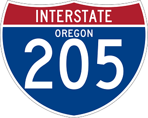 Interstate 205 Oregon sign