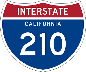 Interstate 210 California sign - Free vector clipart images on ...