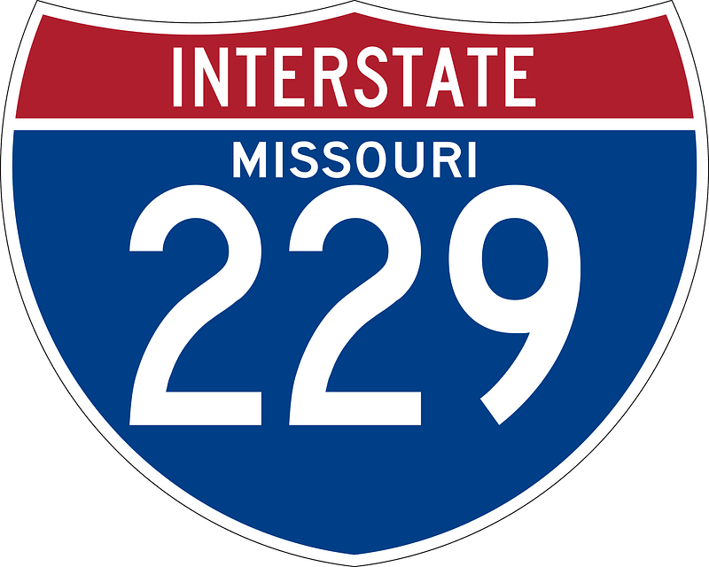 Interstate 229 Missouri sign