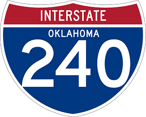 Interstate 240 Oklahoma sign