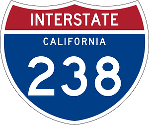 Interstate 238 California sign