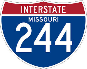 Interstate 244 Missouri sign